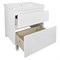 AZARIO Комплект Тумба Мила 60Н 600х475х850 напольная, с раковиной Monte 60, белый матовый (CS00085830), цвет белый матовый CS00085830
