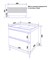 AZARIO Комплект Тумба Мила 60Н 600х475х850 напольная, с раковиной Monte 60, белый матовый (CS00085830), цвет белый матовый CS00085830