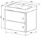 AZARIO Комплект тумба Мила 60 600х460х670 подвесная с раковиной Monte tx 60 белый (CS00080140), цвет белый CS00080140