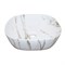 AZARIO Раковина-чаша 370x370x115 накладная, округлая, светлый мрамор (AZ-2184+M845) AZ-2184+M845