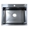 AZARIO Кухонная мойка NICOLE 500х500х220 нержавеющая сталь, в комплекте сифон, диспенсер, черная соты (AZB5050H1) AZB5050H1