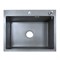 AZARIO Кухонная мойка NICOLE 500х500х220 нержавеющая сталь, в комплекте сифон, диспенсер, коландер, серый (AZG5050N) AZG5050N