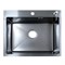 AZARIO Кухонная мойка NICOLE 500х500х220 нержавеющая сталь, в комплекте сифон, диспенсер, коландер, черная соты (AZB5050H) AZB5050H