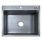 AZARIO Кухонная мойка NICOLE 600х500х220 нержавеющая сталь, в комплекте сифон, диспенсер, коландер, серый (AZG6050N) AZG6050N