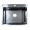 AZARIO Кухонная мойка NICOLE 600х500х220 нержавеющая сталь, в комплекте сифон, диспенсер, коландер, черный соты (AZB6050H) AZB6050H