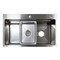 AZARIO Кухонная мойка NAOMI (750*460*220) нержавеющая сталь серебро соты (сифон, корзина, доска) (AZS7546H) AZS7546H