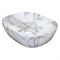 AZARIO Раковина-чаша 465x375x115 накладная, овальная, светлый мрамор (AZ-2185-M819) AZ-2185- M819