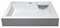 AZARIO Раковина подвесная Etna 600х500х110 литьевой мрамор, белая (CS00078303) CS00078303