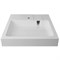 AZARIO Раковина Slim NEW 600х600х100 литьевой мрамор, сифон в комплекте, белая (CS00086608) CS00086608