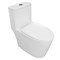 AZARIO Унитаз-моноблок  ANSA 385х695x775 безободковый, в комплекте с сиденьем дюропласт микролифт, белый (AZ-2301) AZ-2301
