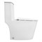 AZARIO Унитаз-моноблок  ANSA 385х695x775 безободковый, в комплекте с сиденьем дюропласт микролифт, белый (AZ-2301) AZ-2301