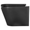 AZARIO Унитаз подвесной  Teramo 515х355х365 безободковый с сиденьем микролифт, черный матовый (AZ -053E-R-MB) AZ -053E-R-MB/ AZ-0053-MB