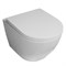AZARIO Унитаз подвесной  Blanco торнадо, с сиденьем микролифт, дюропласт 490*360*360 (AZ-9003WT) AZ-9003WT