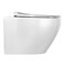 AZARIO Унитаз подвесной  Keras 370х520х360 безободковый, с быстросъемным сиденьем микролифт, белый глянцевый (AZ-99046W) AZ-99046W