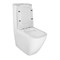 AZARIO Унитаз-компакт  MIRADA S 385х620х920 напольный, безободковый в комплекте с бачком и сиденьем микролифт, белый (AZ-1288A) AZ-1288A