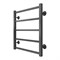 AZARIO Полотенцесушитель водяной ANCONA 500/600 квадрат, 5 секций, нижнее/диагональное подключение, 1/2", графит (AZ83878G) AZ83878G