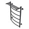 AZARIO Полотенцесушитель водяной VERONA 500/800 с полкой, 5 секций, нижнее/диагональное подключение, 1/2", графит (AZ83864PG) AZ83864PG