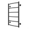 AZARIO Полотенцесушитель водяной VERONA 500/800 6 секций, нижнее/диагональное подключение, 1/2", графит (AZ83875G) AZ83875G