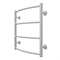 AZARIO Полотенцесушитель водяной VERONA 500/600 4 секции, нижнее/диагональное подключение, 1/2", белый (AZ83911W) AZ83911W