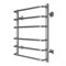 AZARIO Полотенцесушитель водяной FERRARA 500/600 6 секций, нижнее/диагональное подключение, 1/2", хром (AZ09156) AZ09156