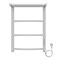 AZARIO Полотенцесушитель электрический VERONA 400/600 3 секции, с полкой, диммер справа, белый (AZ04846PW) AZ04846PW