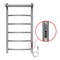 AZARIO Полотенцесушитель электрический VERONA 400/800 5 секций, с полкой, диммер справа, хром (AZ04848P) AZ04848P