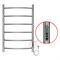 AZARIO Полотенцесушитель электрический VERONA 500/800 6 секций, диммер справа, хром (AZ04858) AZ04858