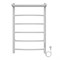AZARIO Полотенцесушитель электрический VERONA 500/800 5 секций, с полкой, диммер справа, белый (AZ04858PW) AZ04858PW