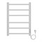 AZARIO Полотенцесушитель электрический PARMA 400/600 6 секций, диммер справа, белый (AZ10846W) AZ10846W