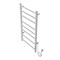 AZARIO Полотенцесушитель электрический PARMA 400/800 8 секций, диммер справа, белый (AZ10848W) AZ10848W