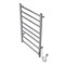 AZARIO Полотенцесушитель электрический PARMA 500/800 8 секций, диммер справа, хром (AZ10858) AZ10858