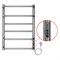 AZARIO Полотенцесушитель электрический MILAN 400/600 6 секций, диммер справа, хром (AZ90846) AZ90846