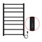 AZARIO Полотенцесушитель электрический MILAN 500/800 8 секций, диммер справа, черный (AZ90858B) AZ90858B