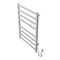 AZARIO Полотенцесушитель электрический PALERMO 500/800 квадрат, 8 секций, диммер справа, белый (AZ83858W) AZ83858W