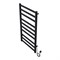 AZARIO Полотенцесушитель электрический PALERMO 500/800 квадрат, 8 секций, диммер справа, черный (AZ83858B) AZ83858B