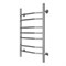 AZARIO Полотенцесушитель водяной RAVENNA 500/800 7 секций, нижнее/диагональное подключение, 1/2", хром (AZ07158) AZ07158