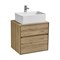 AQUATON Тумба под раковину Либерти 60, 2 ящика, дуб эльвезия (1A279401LYC70) 1A279401LYC70 - фото 347543