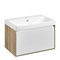 AQUATON Тумба под раковину Либерти 70 дуб эльвезия, белый глянец (1A279801LYC70) 1A279801LYC70 - фото 347570