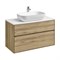 AQUATON Тумба под раковину Либерти 100, 2 ящика, дуб эльвезия (1A279601LYC70) 1A279601LYC70 - фото 347646