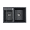 AQUATON Кухонная мойка Делия 78 DBL 2 чаши, цвет графит (1A723132DE210) 1A723132DE210 - фото 348712