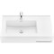 AQUATON Раковина Квадро Про 80 L, левая, белая (1A734431QA01L) 1A734431QA01L