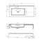 AQUATON Раковина Квадро Про 100 L, левая, белая (1A733331QA01L) 1A733331QA01L