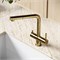 SANCOS Смеситель для кухни Spin с поворотным и вытяжным изливом, c краном для фильтрованной воды, цвет полированное золото, арт. SC4015ZG SC4015ZG