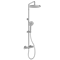 SANCOS Душевая стойка Teo c термостатом, с регулировкой по высоте, c верхним душем ?250 мм , ручным душем ?130 мм, 3 режима, цвет хром, арт. SC11001CH SC11001CH