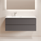 SANCOS Тумба подвесная с рельефным фасадом Folk левая 1195х445х500, c двумя ящиками оснащенными доводчиками скрытого монтажа с системой плавного закрывания, цвет Grey soft, арт.FL120LGS FL120LGS
