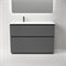 SANCOS Тумба напольная с рельефным фасадом Folk Floor левая 1190х445х850, c двумя ящиками оснащенными доводчиками скрытого монтажа с системой плавного закрывания, цвет Grey soft, арт.FL120FLGS FL120FLGS
