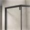 VINCEA Show Душевой уголок пятиугольный размер 100x100 см, двери раздвижные, профиль - черный / стекло - прозрачное VSP1-4SH100CLB