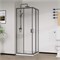 VINCEA City Душевой уголок квадратный размер 90x90 см, двери раздвижные, профиль - вороненая сталь / стекло - прозрачное VSS-5CT900CLGM