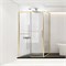 VINCEA Slim Soft Душевой уголок прямоугольный размер 120x80 см, двери раздвижные, профиль - брашированное золото / стекло - прозрачное VSR-1SS8012CLG - фото 354603