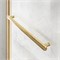 VINCEA Slim Soft Душевой уголок прямоугольный размер 140x80 см, двери раздвижные, профиль - брашированное золото / стекло - прозрачное VSR-1SS8014CLG